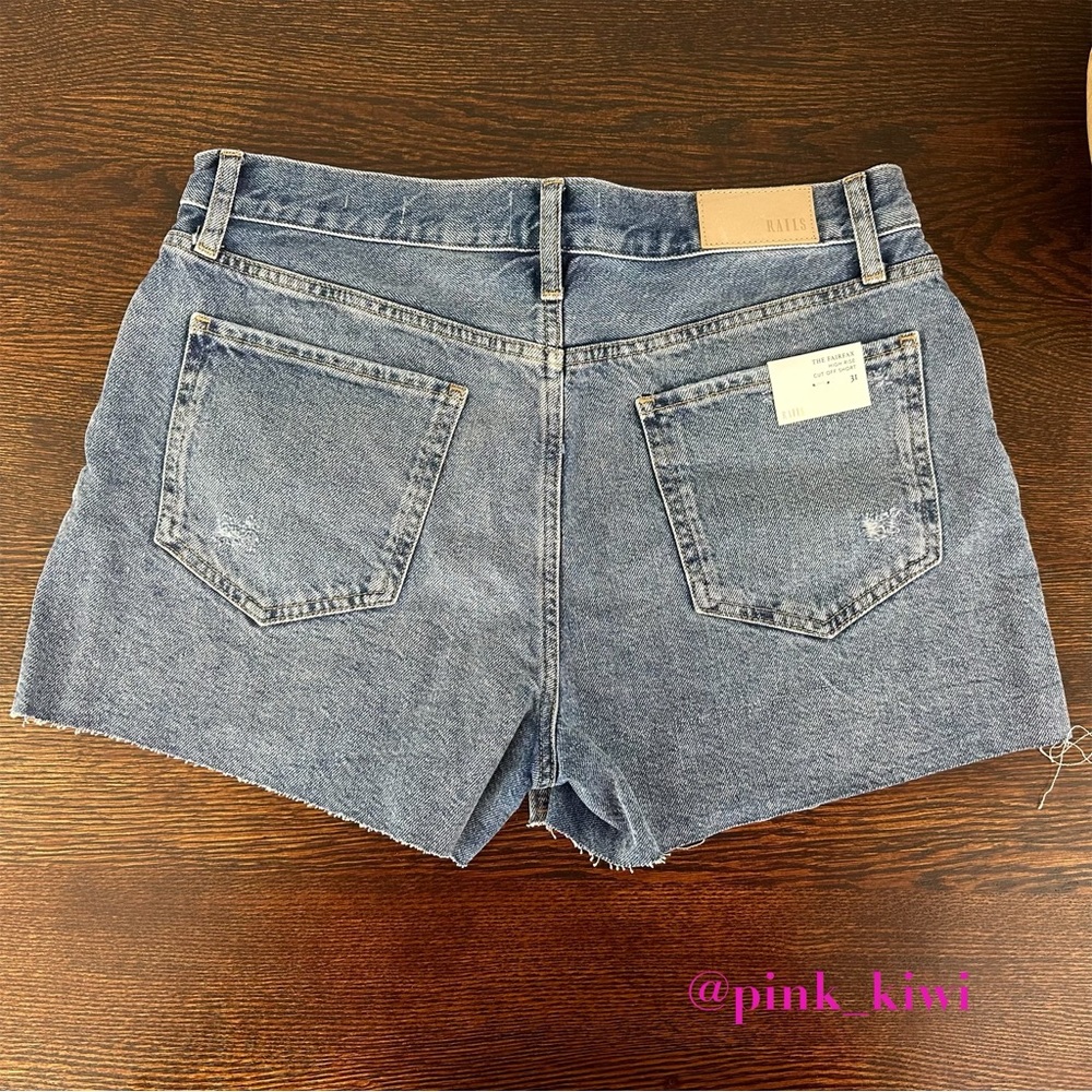 Rails The Fairfax High Rise Denim Shorts - Picture 7 of 14